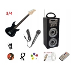 Gitara elektryczna 3/4 + wzmacniacz kolumna USB  dla dziecka